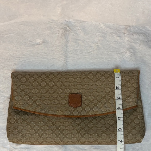 Celine Authentic Macadam Canvas Fold Over Clutch Bag - Vintage - Picture 15 of 15